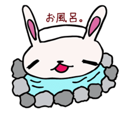 Drooping eyes bunny sticker #4992147