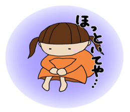 Girl of Kansai dialect sticker #4992470