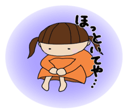 Girl of Kansai dialect sticker #4992470
