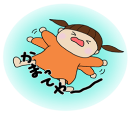 Girl of Kansai dialect sticker #4992471