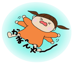 Girl of Kansai dialect sticker #4992471