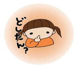 Girl of Kansai dialect sticker #4992476