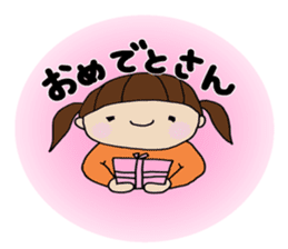 Girl of Kansai dialect sticker #4992477