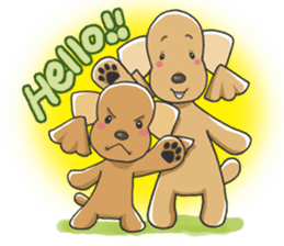 Tocotoco poodle brothers sticker #4993438