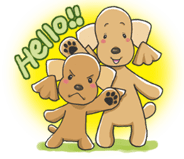 Tocotoco poodle brothers sticker #4993438
