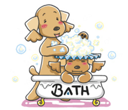 Tocotoco poodle brothers sticker #4993449