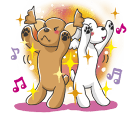 Tocotoco poodle brothers sticker #4993465