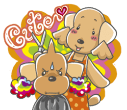 Tocotoco poodle brothers sticker #4993473