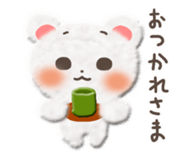 Cotton cute bear sticker #4993480