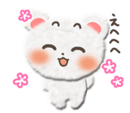 Cotton cute bear sticker #4993485