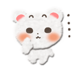 Cotton cute bear sticker #4993493