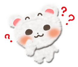 Cotton cute bear sticker #4993494