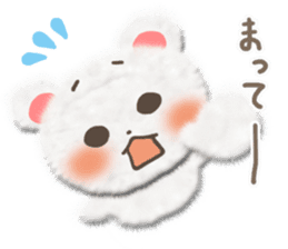 Cotton cute bear sticker #4993510