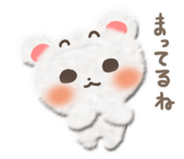 Cotton cute bear sticker #4993511