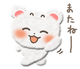 Cotton cute bear sticker #4993517