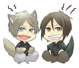 Mononoke a man sticker #4993791