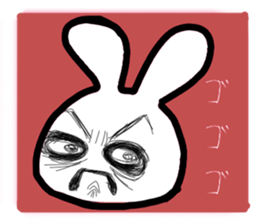 Bunny emoticons and faces sticker #4994083