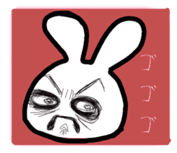 Bunny emoticons and faces sticker #4994083