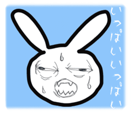 Bunny emoticons and faces sticker #4994087