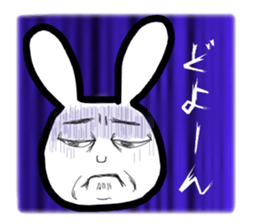 Bunny emoticons and faces sticker #4994088