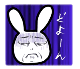Bunny emoticons and faces sticker #4994088