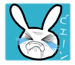 Bunny emoticons and faces sticker #4994089