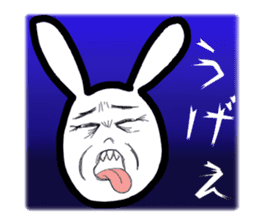Bunny emoticons and faces sticker #4994090