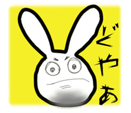 Bunny emoticons and faces sticker #4994093