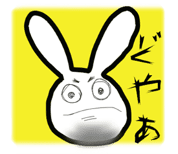 Bunny emoticons and faces sticker #4994093