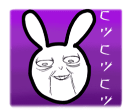 Bunny emoticons and faces sticker #4994095