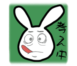 Bunny emoticons and faces sticker #4994098