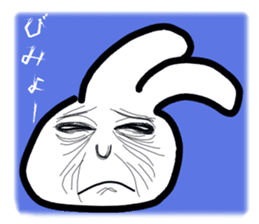 Bunny emoticons and faces sticker #4994099