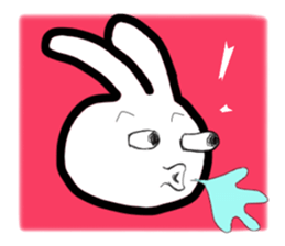 Bunny emoticons and faces sticker #4994103