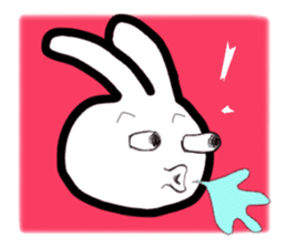 Bunny emoticons and faces sticker #4994103