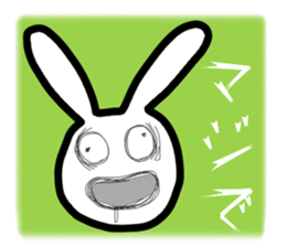 Bunny emoticons and faces sticker #4994104
