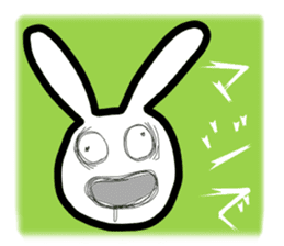 Bunny emoticons and faces sticker #4994104