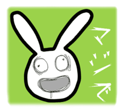 Bunny emoticons and faces sticker #4994104
