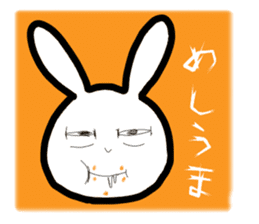 Bunny emoticons and faces sticker #4994107