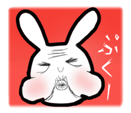 Bunny emoticons and faces sticker #4994109