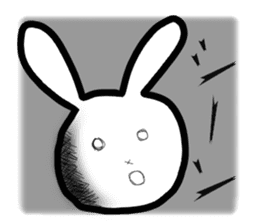 Bunny emoticons and faces sticker #4994111