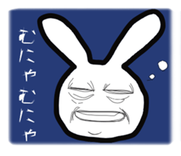 Bunny emoticons and faces sticker #4994116