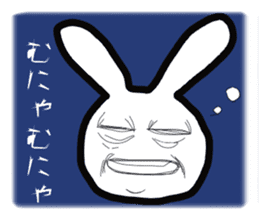 Bunny emoticons and faces sticker #4994116