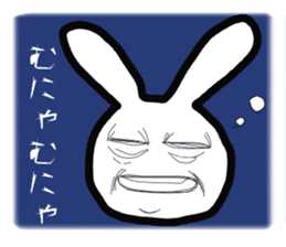 Bunny emoticons and faces sticker #4994116