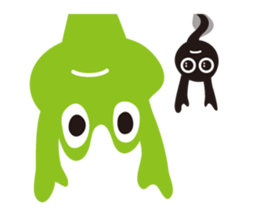 Daily life of a frog and tadpole sticker #4994231