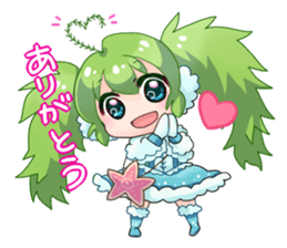 Seaweed Girl Gibasa-chan sticker #4994802