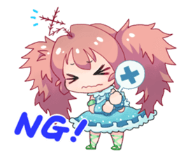 Seaweed Girl Gibasa-chan sticker #4994804