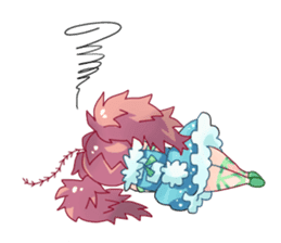 Seaweed Girl Gibasa-chan sticker #4994806