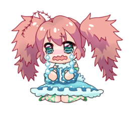 Seaweed Girl Gibasa-chan sticker #4994809