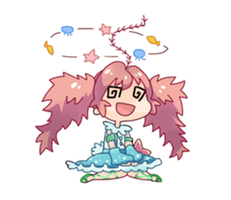 Seaweed Girl Gibasa-chan sticker #4994817