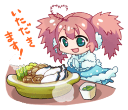 Seaweed Girl Gibasa-chan sticker #4994825